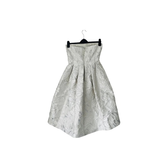 Vera Wang Embroidered Lace Fit & Flare Dress strapless - Picture 5 of 7